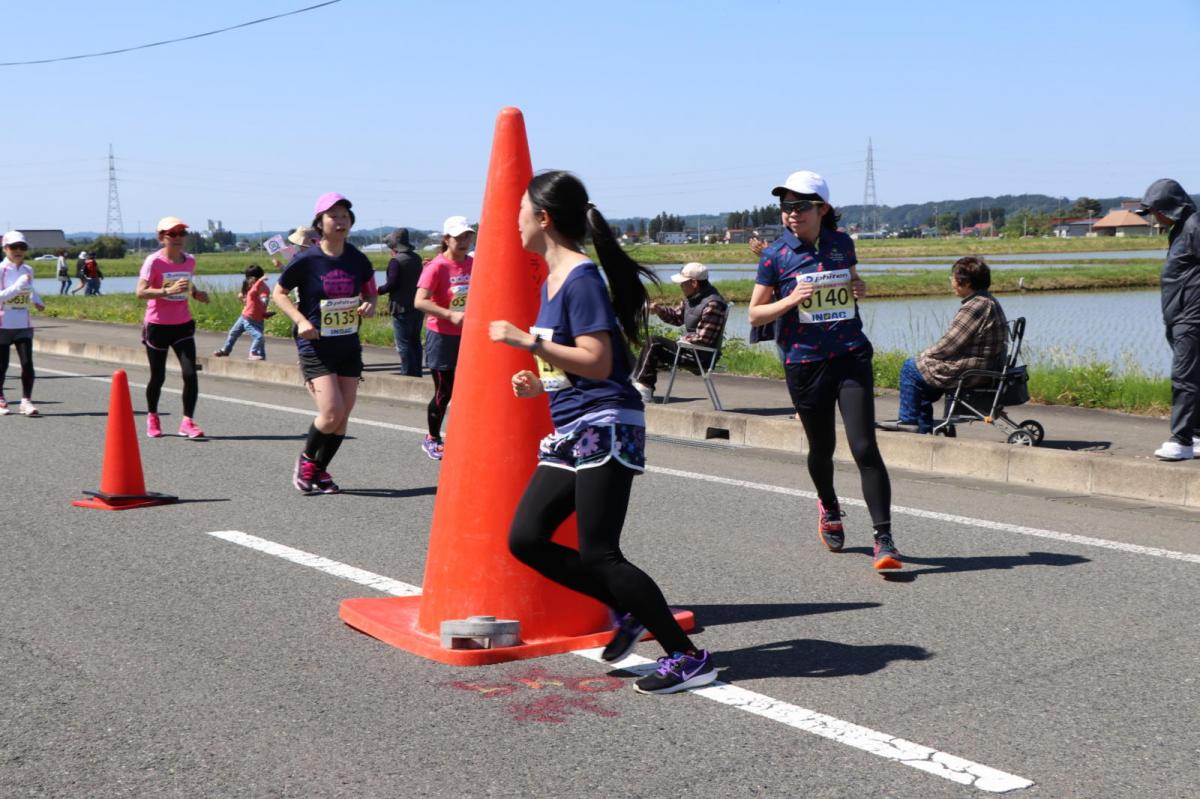 いわて奥州きらめきマラソン2018 フルマラソン5・37.5km給水/10km折り返し 2018/05/20