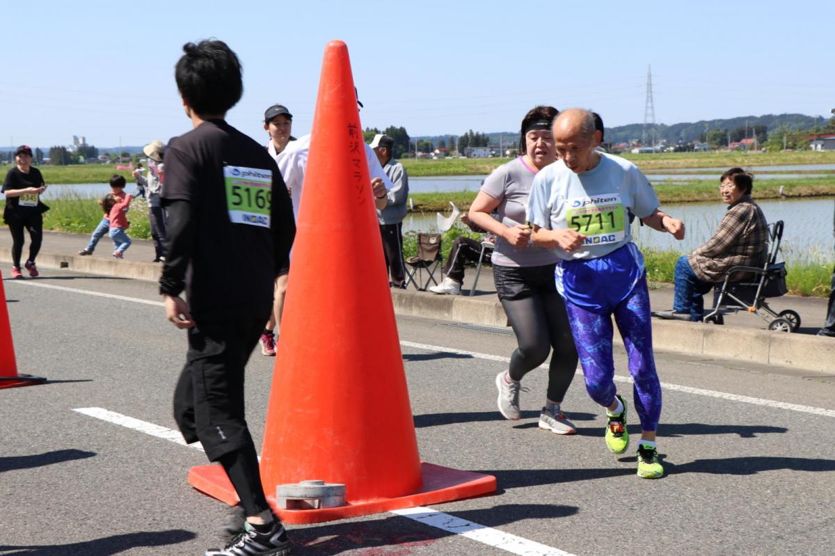 いわて奥州きらめきマラソン2018 フルマラソン5・37.5km給水/10km折り返し 2018/05/20