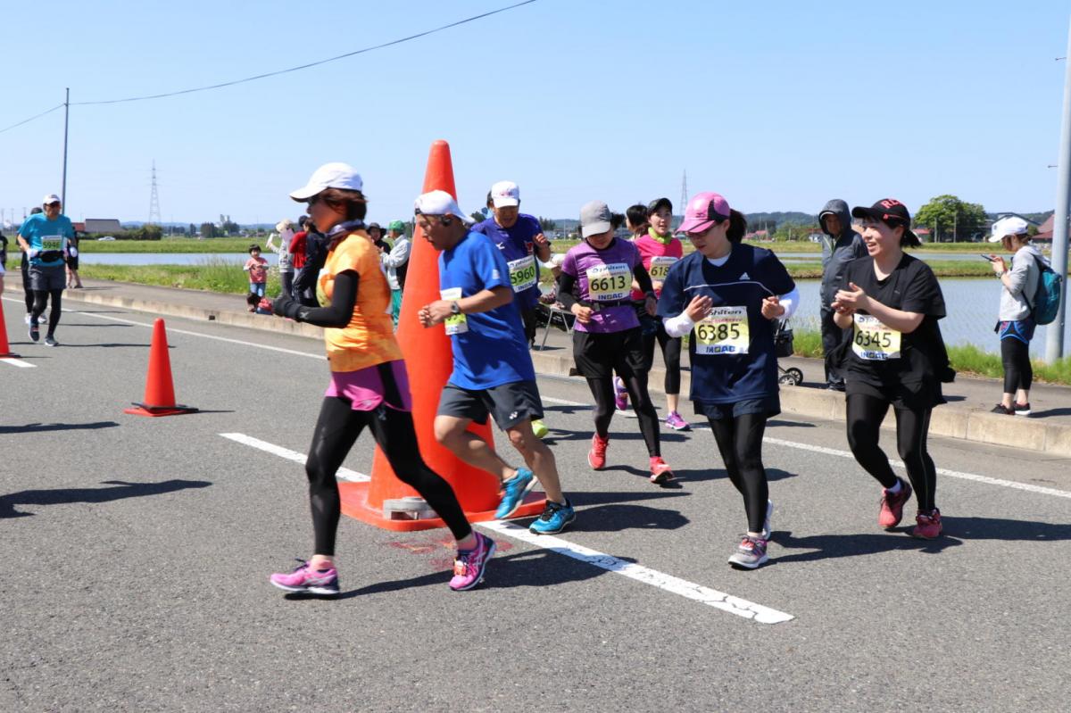 いわて奥州きらめきマラソン2018 フルマラソン5・37.5km給水/10km折り返し 2018/05/20