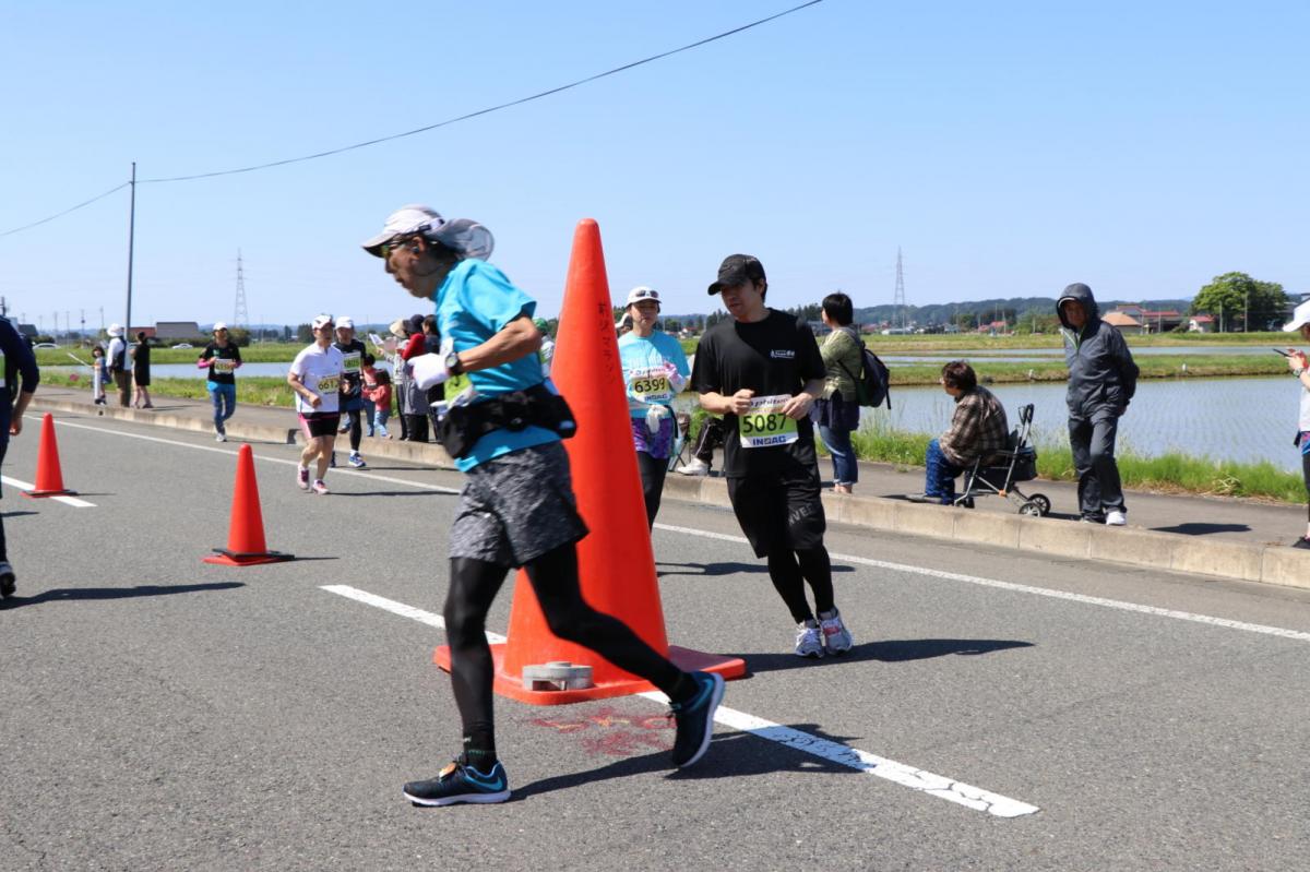 いわて奥州きらめきマラソン2018 フルマラソン5・37.5km給水/10km折り返し 2018/05/20