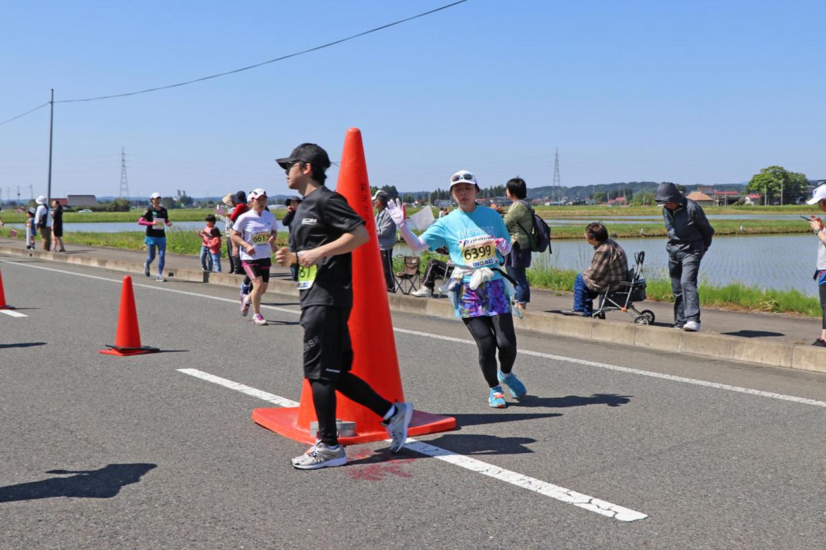 いわて奥州きらめきマラソン2018 フルマラソン5・37.5km給水/10km折り返し 2018/05/20