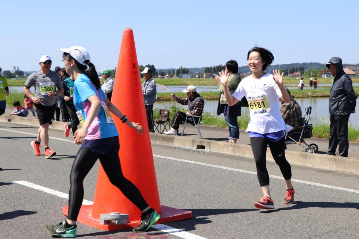 いわて奥州きらめきマラソン2018 フルマラソン5・37.5km給水/10km折り返し 2018/05/20