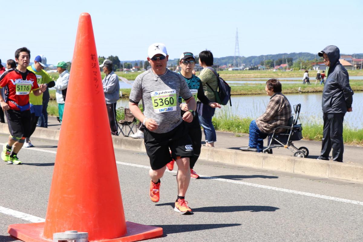 いわて奥州きらめきマラソン2018 フルマラソン5・37.5km給水/10km折り返し 2018/05/20