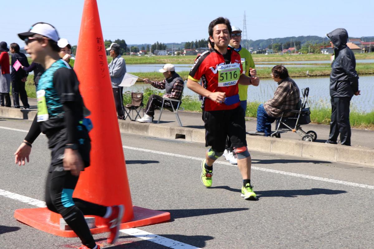 いわて奥州きらめきマラソン2018 フルマラソン5・37.5km給水/10km折り返し 2018/05/20