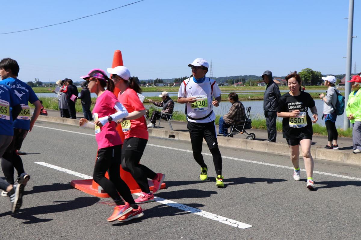 いわて奥州きらめきマラソン2018 フルマラソン5・37.5km給水/10km折り返し 2018/05/20