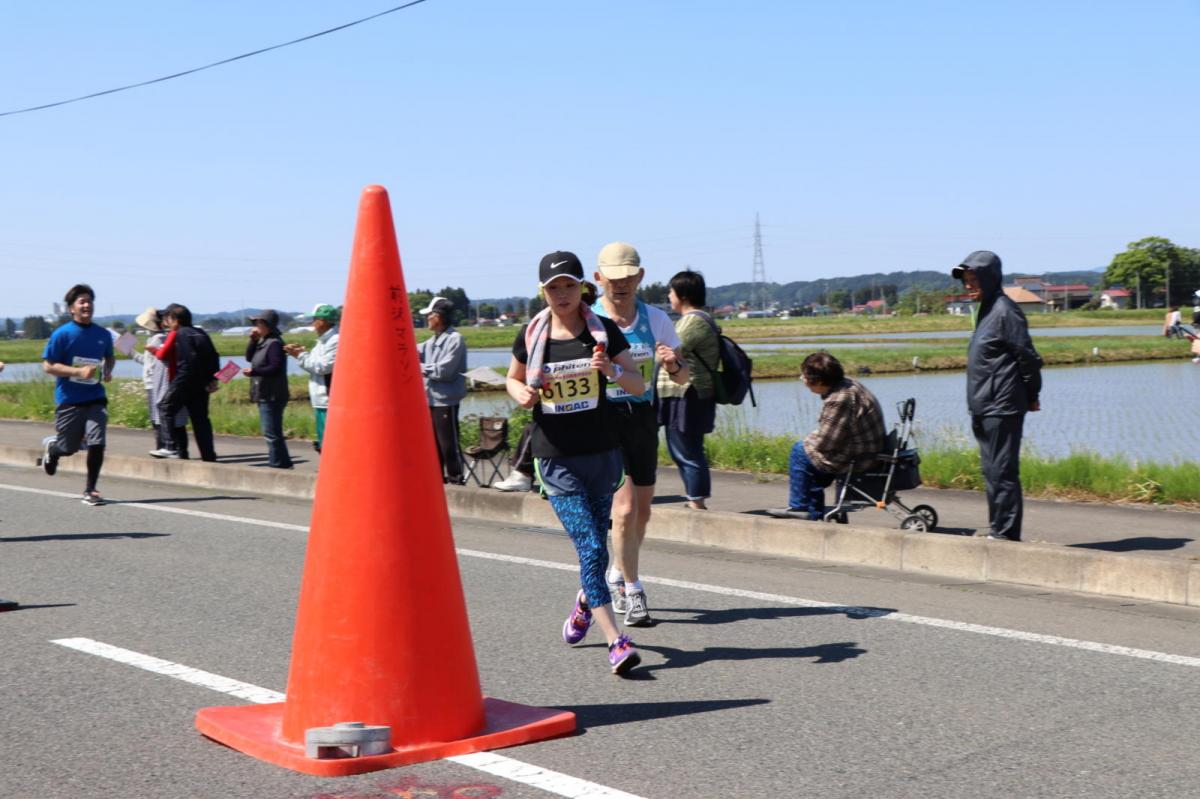 いわて奥州きらめきマラソン2018 フルマラソン5・37.5km給水/10km折り返し 2018/05/20