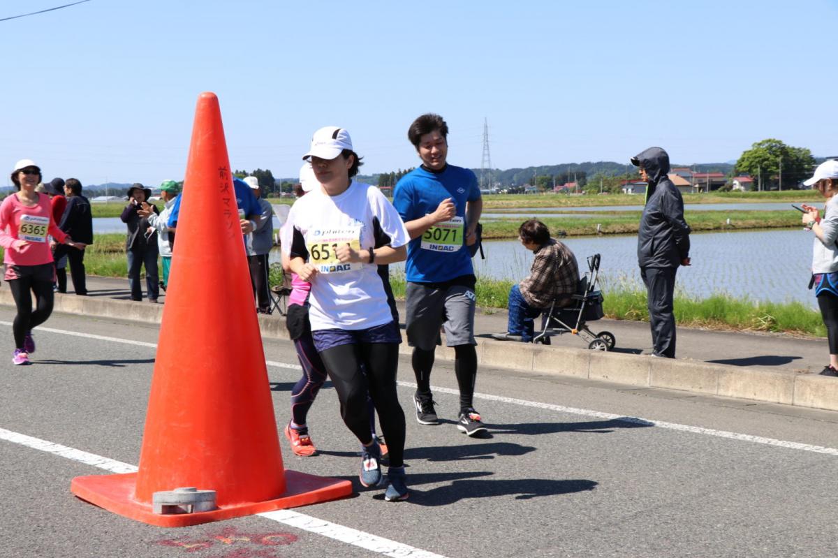 いわて奥州きらめきマラソン2018 フルマラソン5・37.5km給水/10km折り返し 2018/05/20