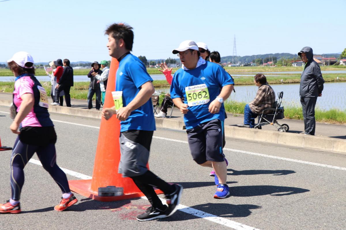 いわて奥州きらめきマラソン2018 フルマラソン5・37.5km給水/10km折り返し 2018/05/20