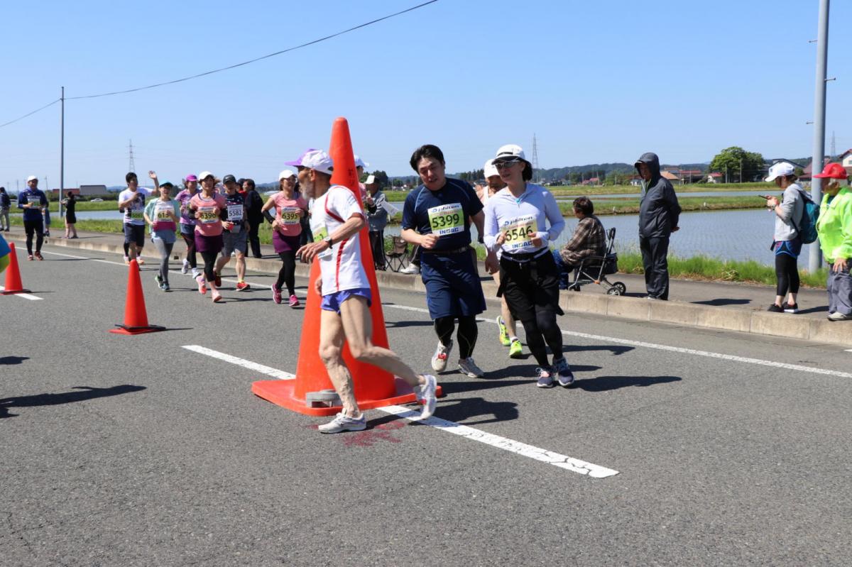 いわて奥州きらめきマラソン2018 フルマラソン5・37.5km給水/10km折り返し 2018/05/20