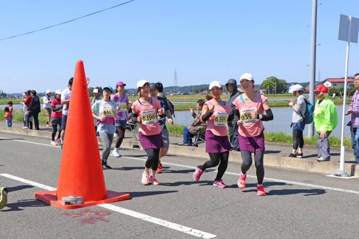 いわて奥州きらめきマラソン2018 フルマラソン5・37.5km給水/10km折り返し 2018/05/20