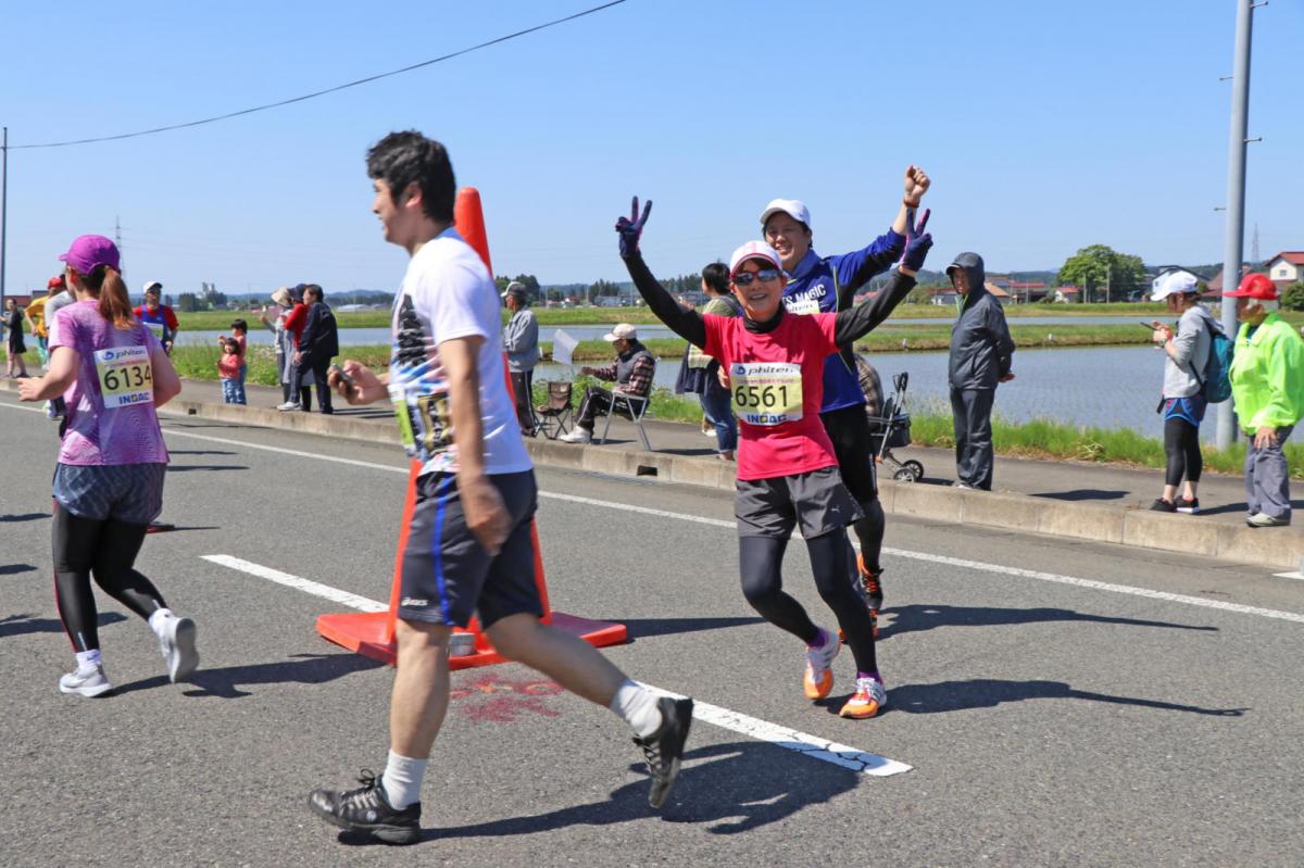 いわて奥州きらめきマラソン2018 フルマラソン5・37.5km給水/10km折り返し 2018/05/20