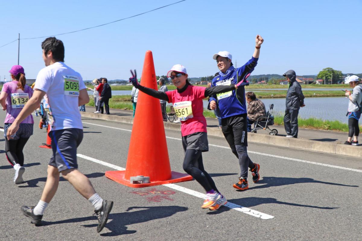 いわて奥州きらめきマラソン2018 フルマラソン5・37.5km給水/10km折り返し 2018/05/20