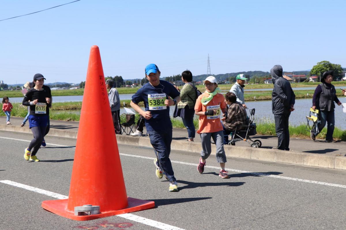 いわて奥州きらめきマラソン2018 フルマラソン5・37.5km給水/10km折り返し 2018/05/20