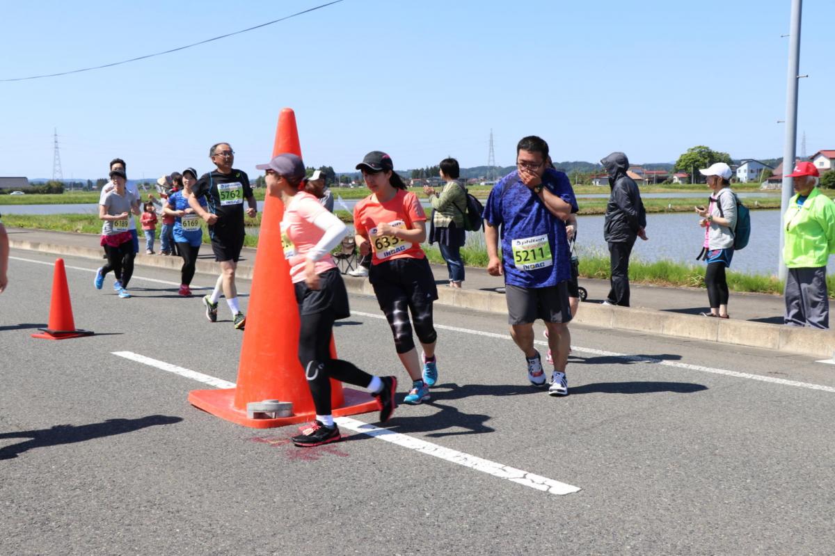 いわて奥州きらめきマラソン2018 フルマラソン5・37.5km給水/10km折り返し 2018/05/20