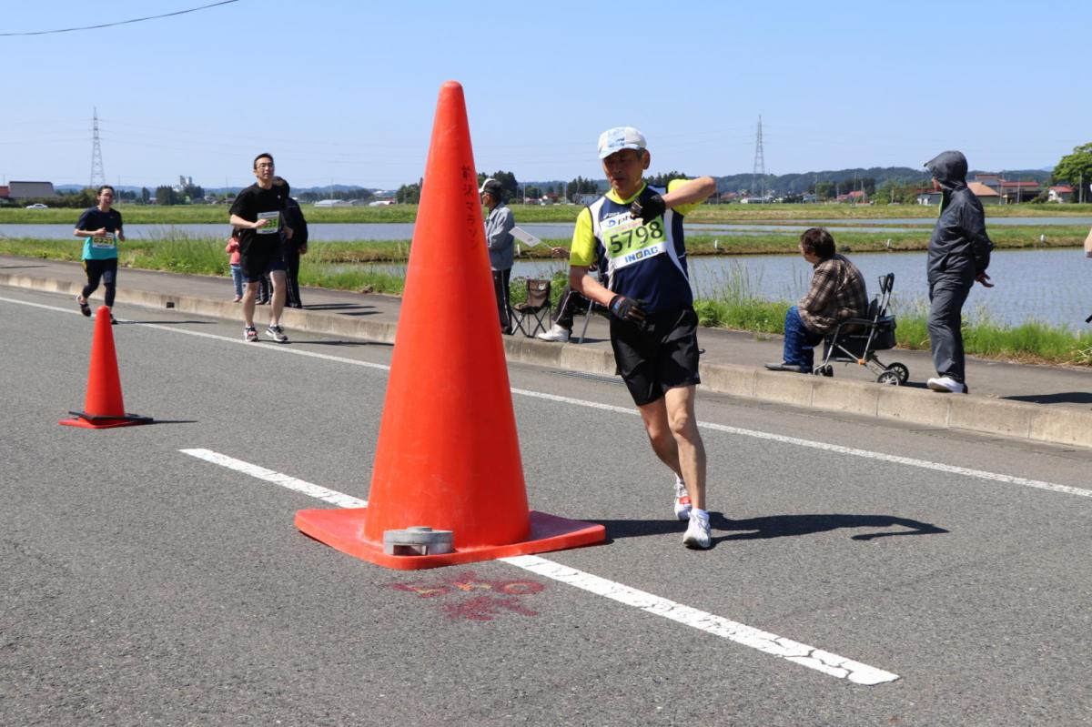 いわて奥州きらめきマラソン2018 フルマラソン5・37.5km給水/10km折り返し 2018/05/20