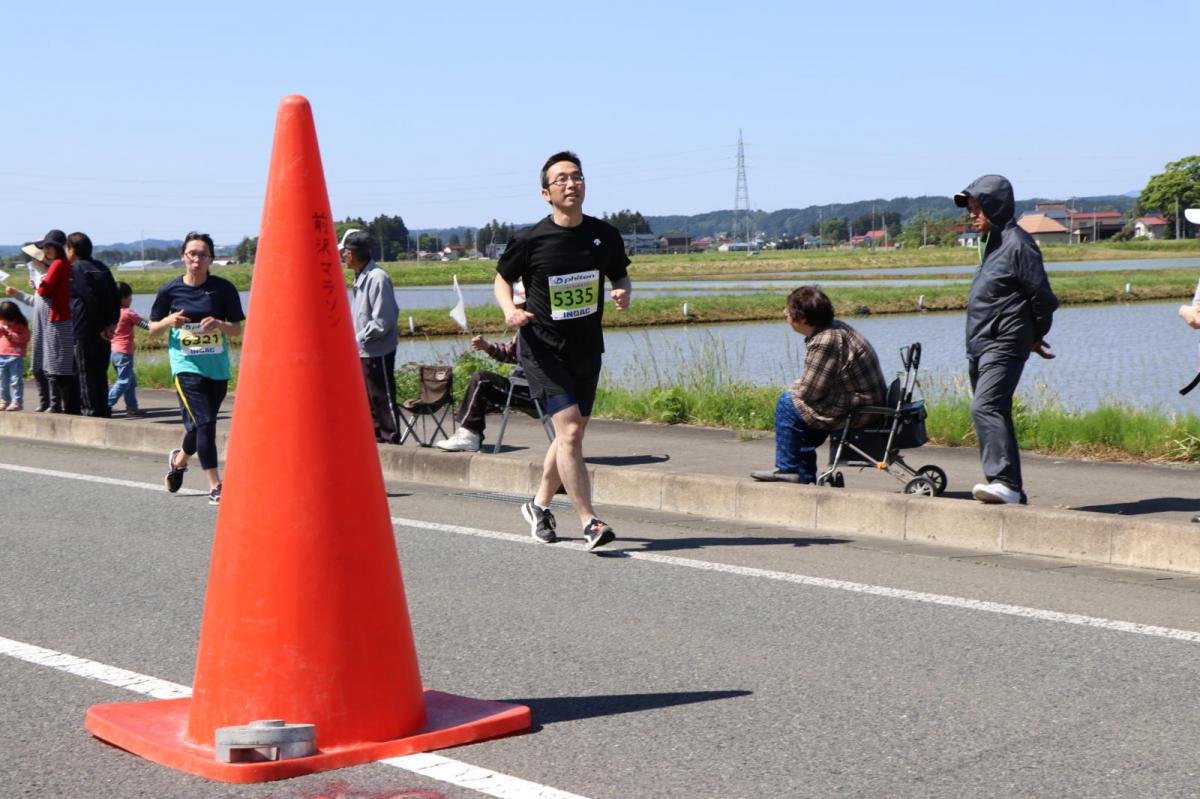 いわて奥州きらめきマラソン2018 フルマラソン5・37.5km給水/10km折り返し 2018/05/20