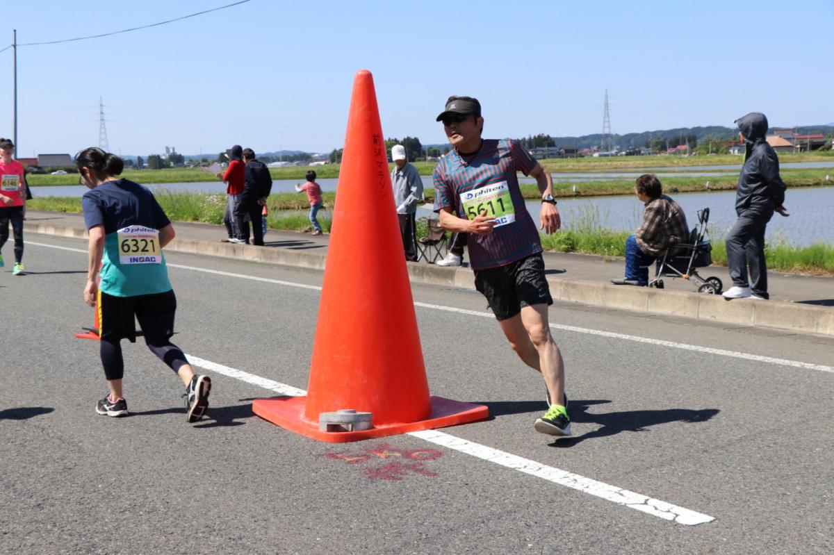 いわて奥州きらめきマラソン2018 フルマラソン5・37.5km給水/10km折り返し 2018/05/20