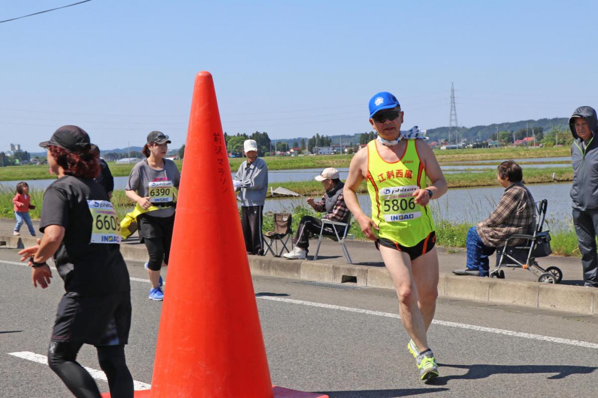 いわて奥州きらめきマラソン2018 フルマラソン5・37.5km給水/10km折り返し 2018/05/20