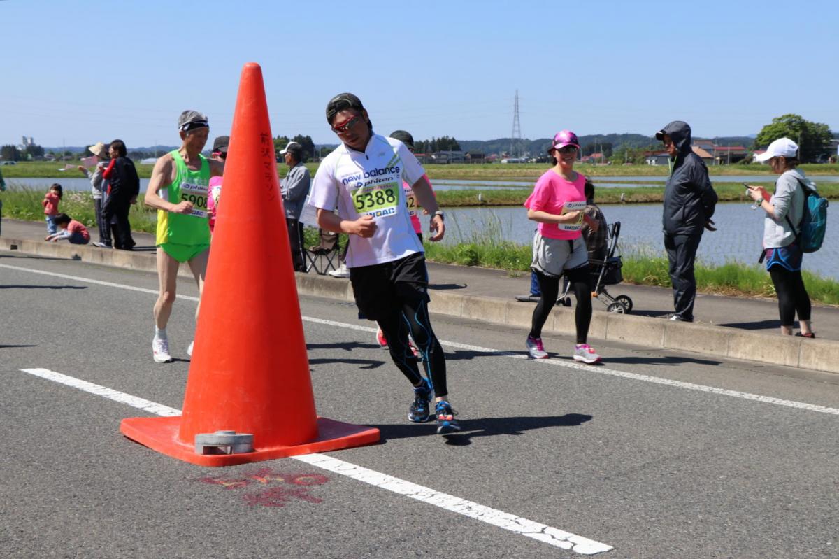 いわて奥州きらめきマラソン2018 フルマラソン5・37.5km給水/10km折り返し 2018/05/20