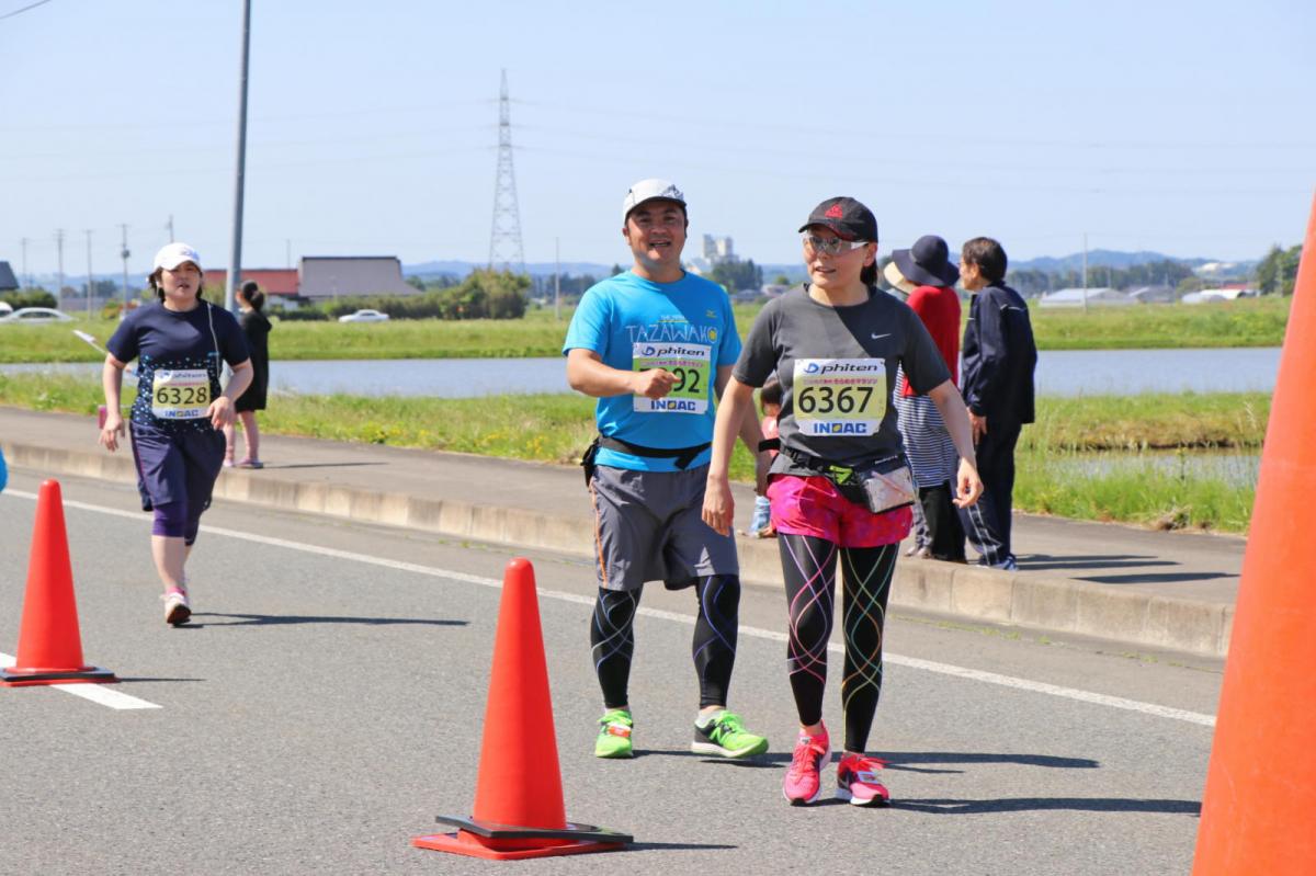 いわて奥州きらめきマラソン2018 フルマラソン5・37.5km給水/10km折り返し 2018/05/20