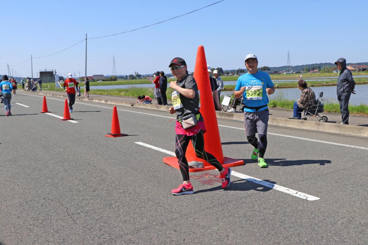 いわて奥州きらめきマラソン2018 フルマラソン5・37.5km給水/10km折り返し 2018/05/20