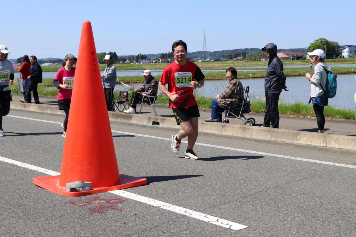 いわて奥州きらめきマラソン2018 フルマラソン5・37.5km給水/10km折り返し 2018/05/20