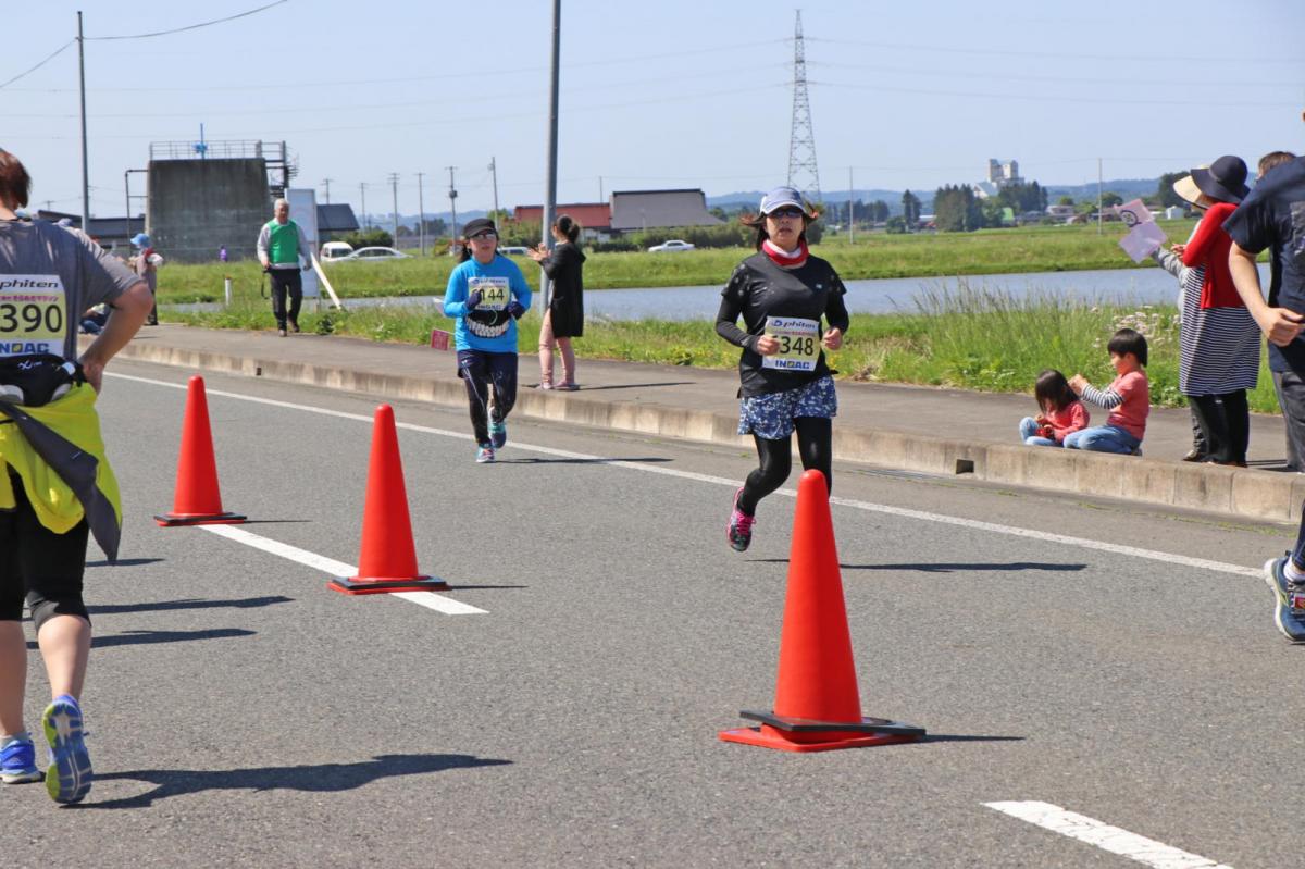 いわて奥州きらめきマラソン2018 フルマラソン5・37.5km給水/10km折り返し 2018/05/20