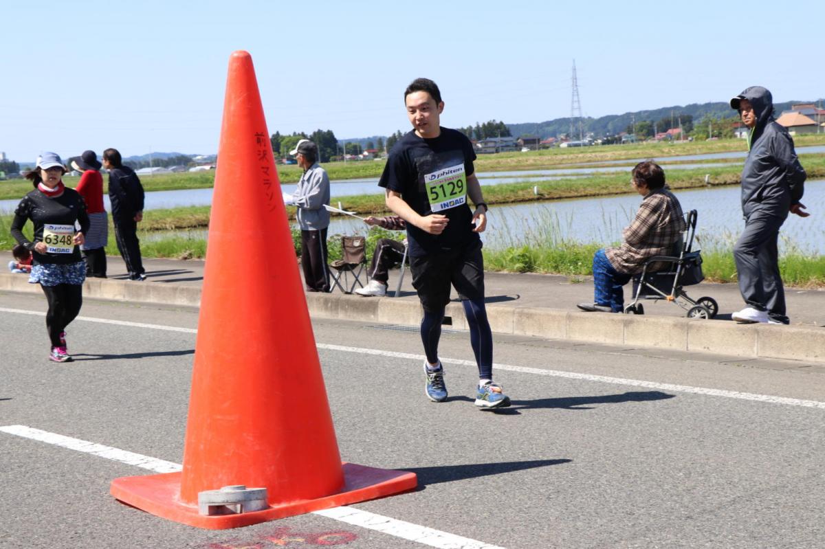いわて奥州きらめきマラソン2018 フルマラソン5・37.5km給水/10km折り返し 2018/05/20