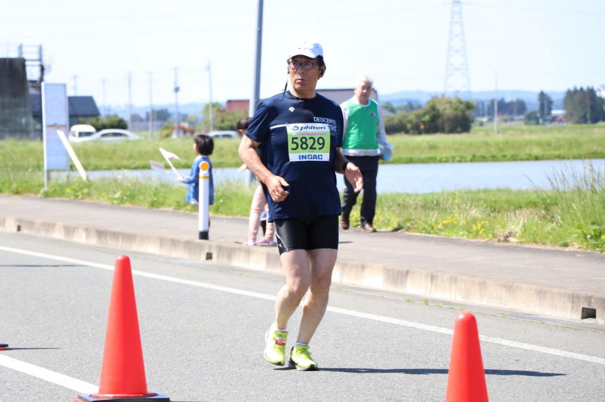 いわて奥州きらめきマラソン2018 フルマラソン5・37.5km給水/10km折り返し 2018/05/20