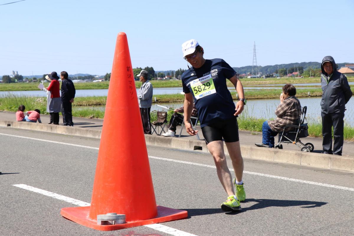 いわて奥州きらめきマラソン2018 フルマラソン5・37.5km給水/10km折り返し 2018/05/20