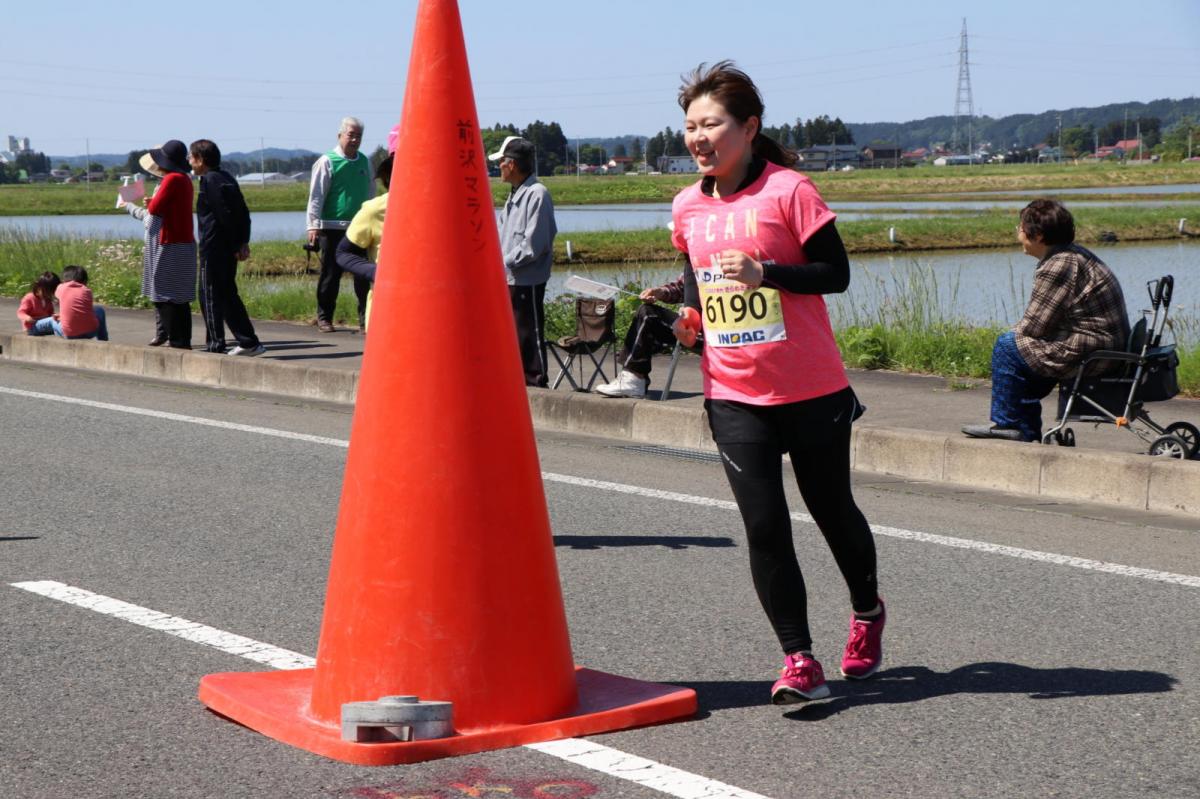 いわて奥州きらめきマラソン2018 フルマラソン5・37.5km給水/10km折り返し 2018/05/20