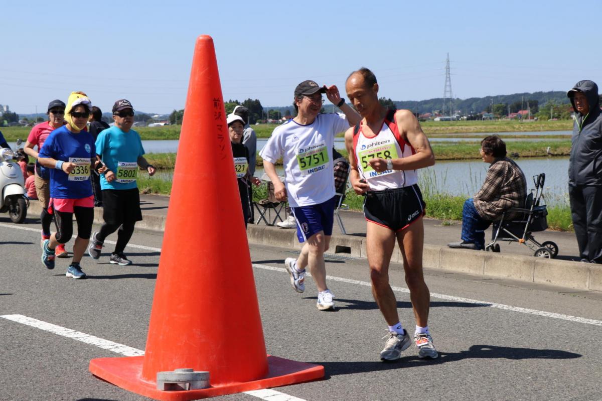 いわて奥州きらめきマラソン2018 フルマラソン5・37.5km給水/10km折り返し 2018/05/20