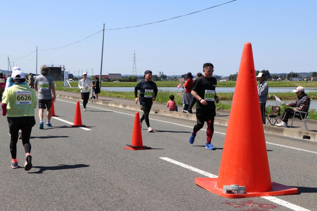 いわて奥州きらめきマラソン2018 フルマラソン5・37.5km給水/10km折り返し 2018/05/20