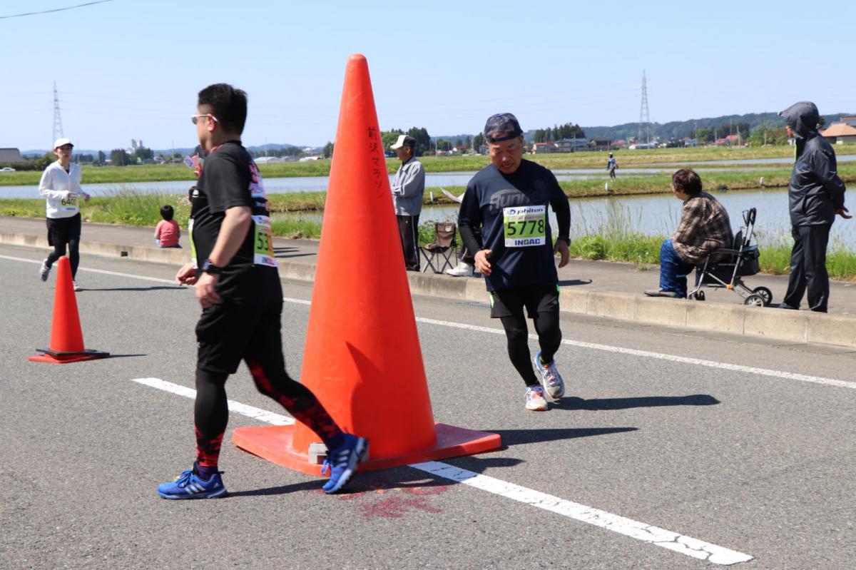 いわて奥州きらめきマラソン2018 フルマラソン5・37.5km給水/10km折り返し 2018/05/20
