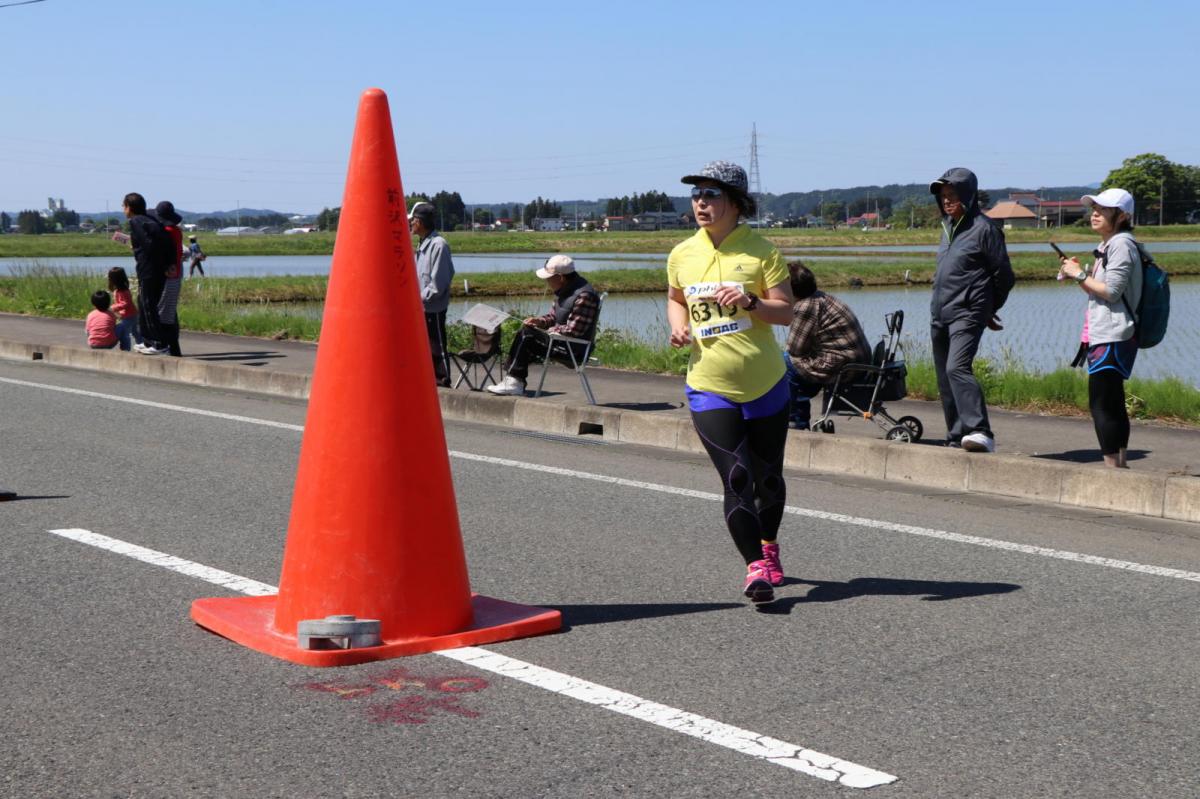いわて奥州きらめきマラソン2018 フルマラソン5・37.5km給水/10km折り返し 2018/05/20