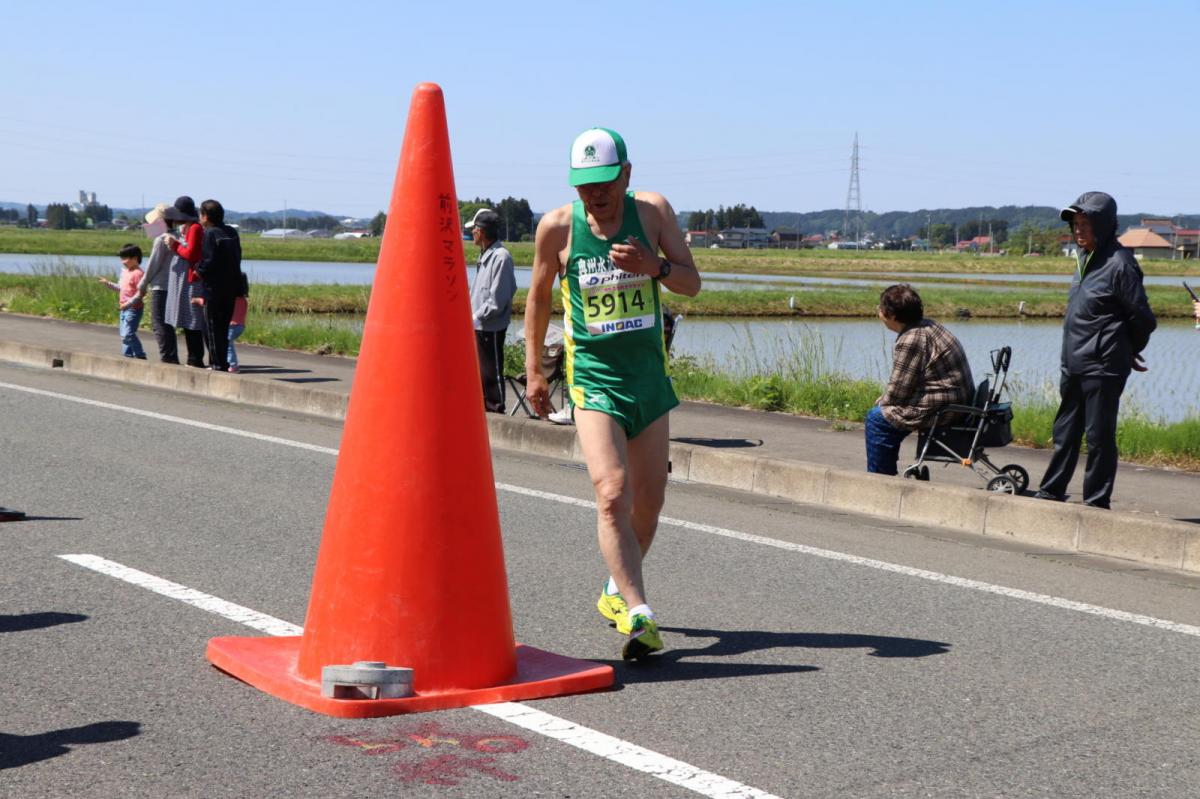 いわて奥州きらめきマラソン2018 フルマラソン5・37.5km給水/10km折り返し 2018/05/20