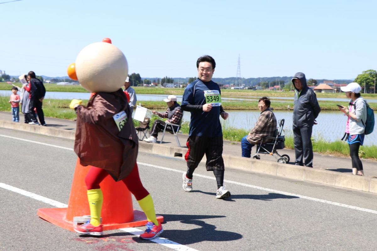 いわて奥州きらめきマラソン2018 フルマラソン5・37.5km給水/10km折り返し 2018/05/20