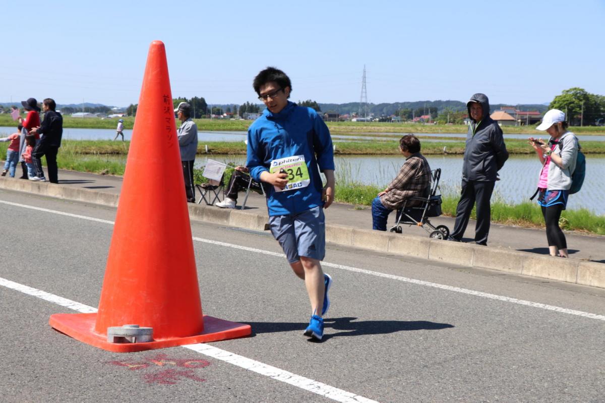 いわて奥州きらめきマラソン2018 フルマラソン5・37.5km給水/10km折り返し 2018/05/20