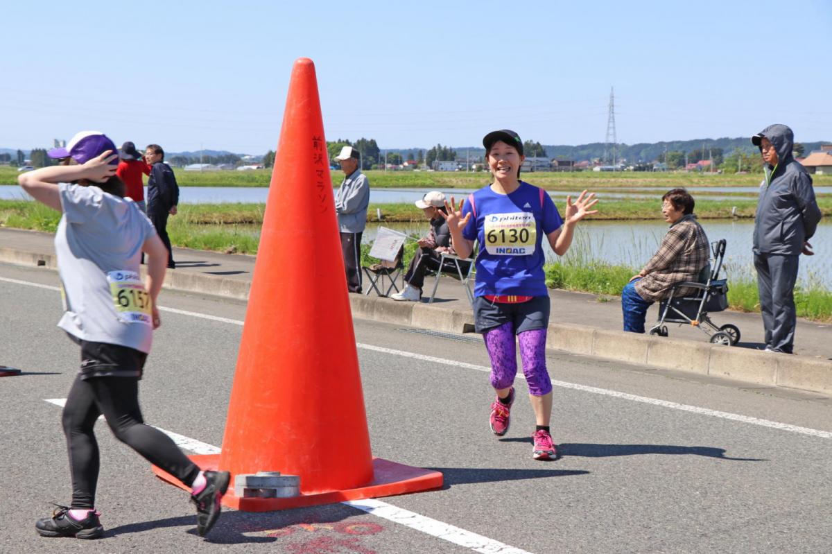 いわて奥州きらめきマラソン2018 フルマラソン5・37.5km給水/10km折り返し 2018/05/20