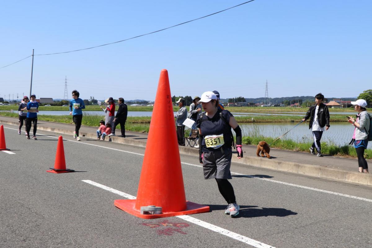 いわて奥州きらめきマラソン2018 フルマラソン5・37.5km給水/10km折り返し 2018/05/20