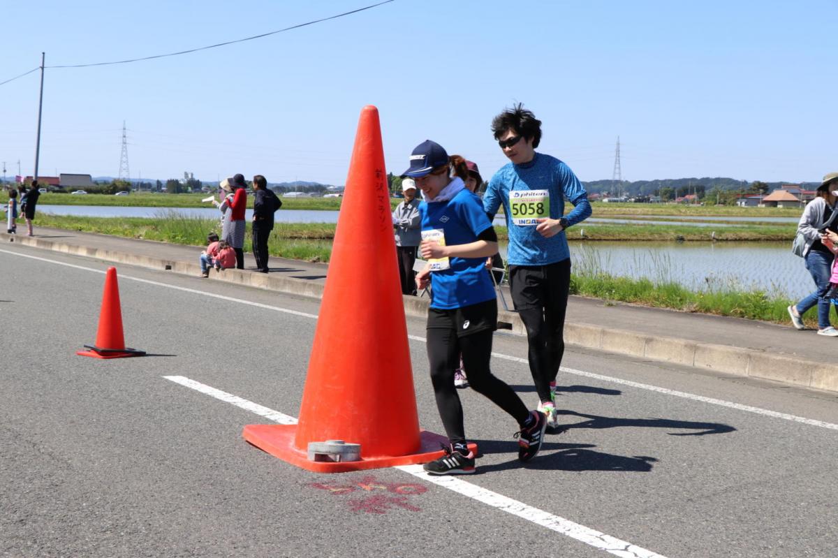 いわて奥州きらめきマラソン2018 フルマラソン5・37.5km給水/10km折り返し 2018/05/20