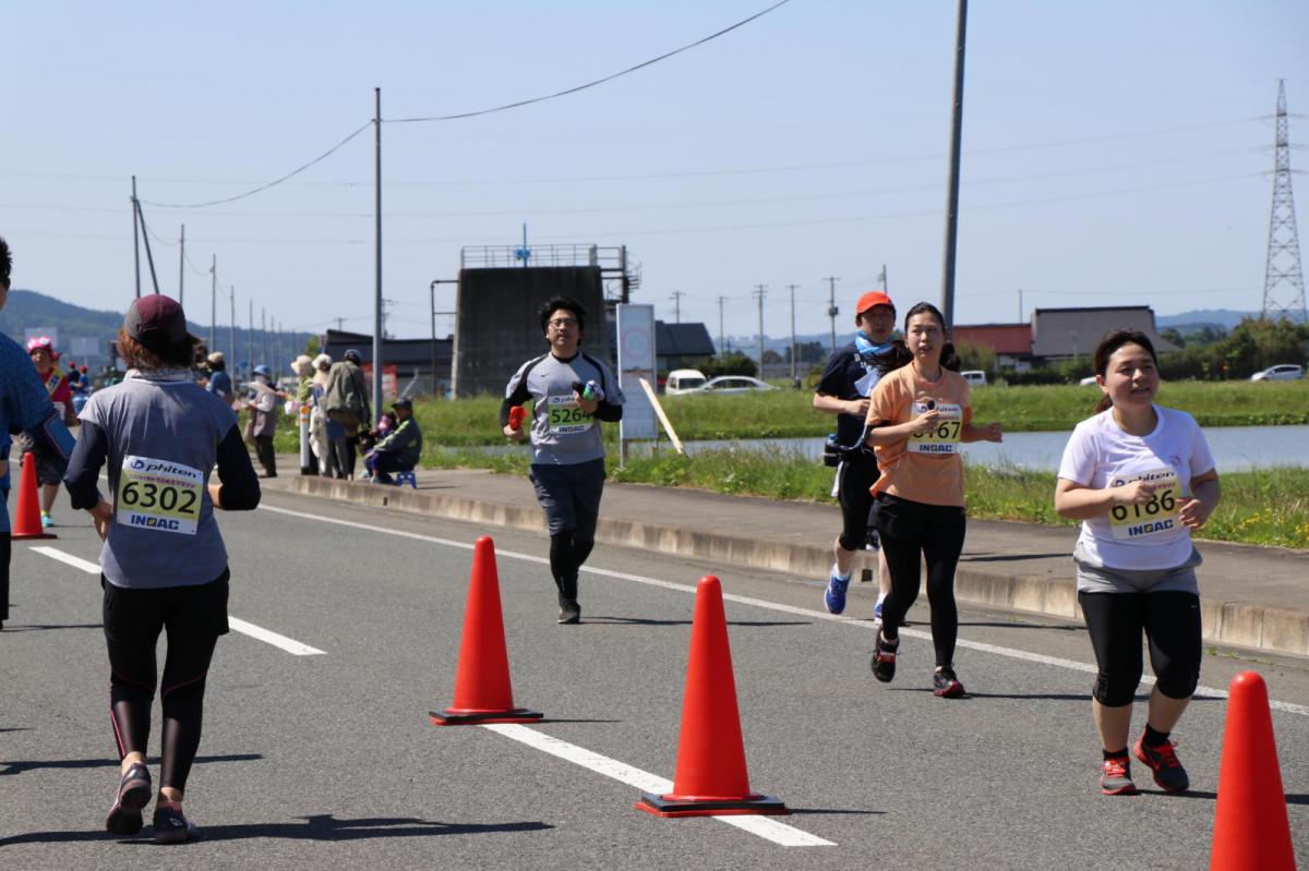 いわて奥州きらめきマラソン2018 フルマラソン5・37.5km給水/10km折り返し 2018/05/20