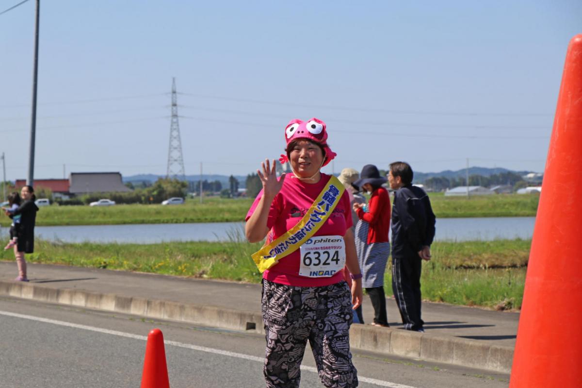 いわて奥州きらめきマラソン2018 フルマラソン5・37.5km給水/10km折り返し 2018/05/20