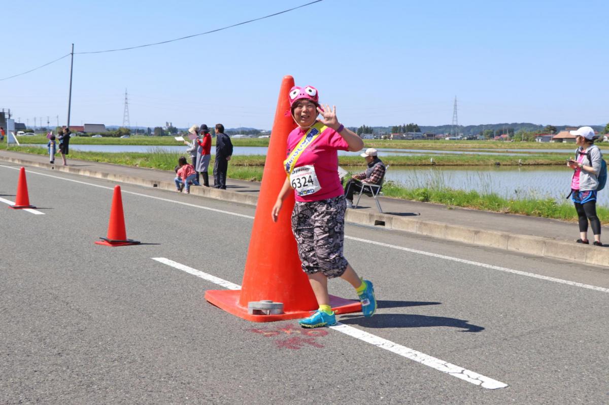 いわて奥州きらめきマラソン2018 フルマラソン5・37.5km給水/10km折り返し 2018/05/20
