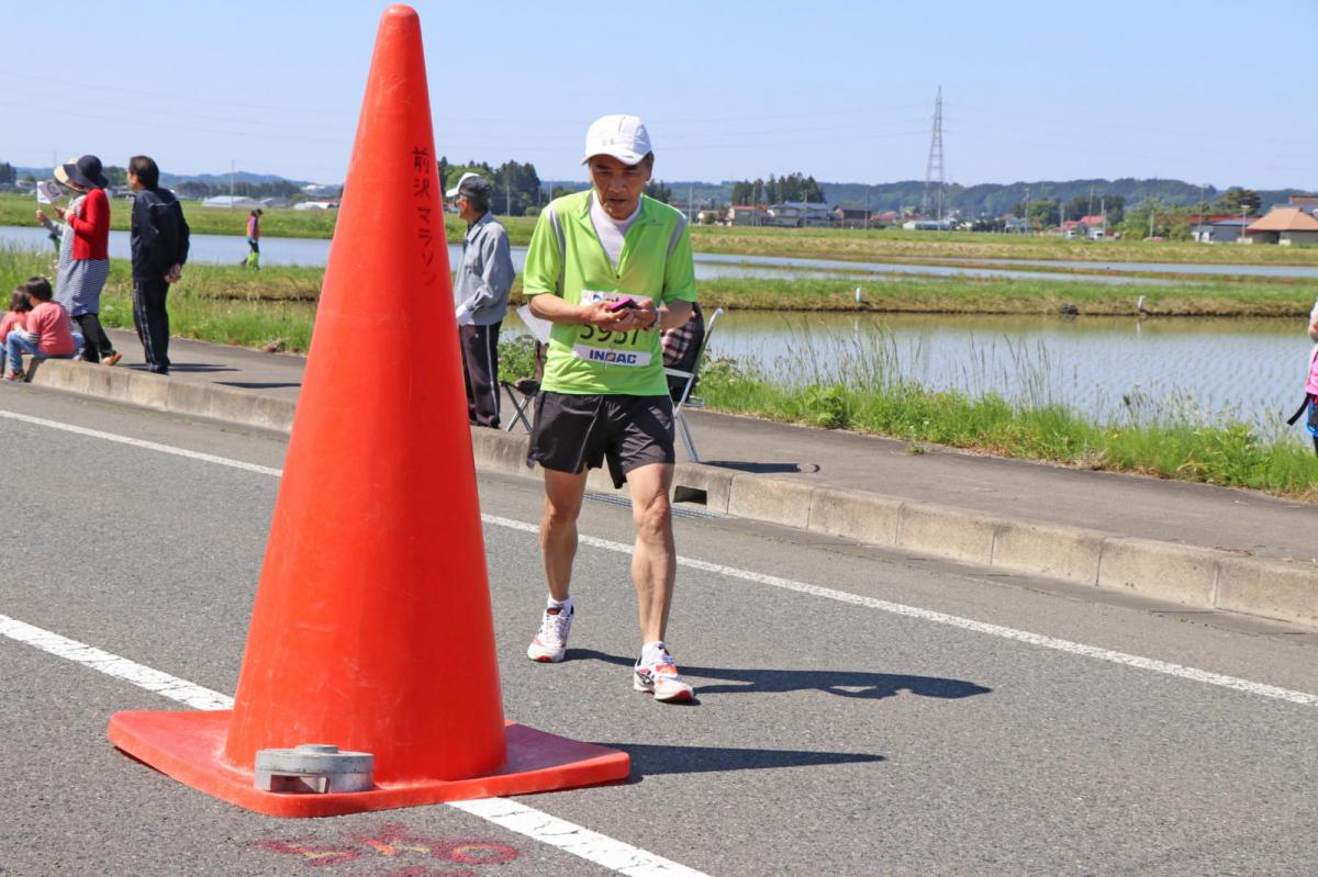 いわて奥州きらめきマラソン2018 フルマラソン5・37.5km給水/10km折り返し 2018/05/20