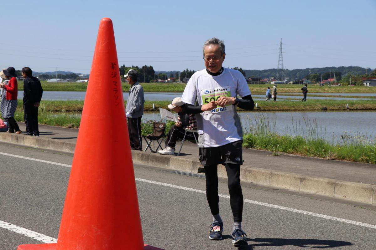 いわて奥州きらめきマラソン2018 フルマラソン5・37.5km給水/10km折り返し 2018/05/20