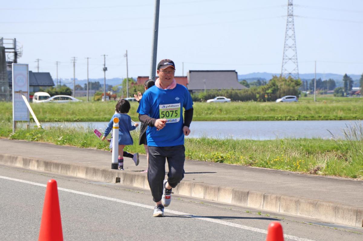 いわて奥州きらめきマラソン2018 フルマラソン5・37.5km給水/10km折り返し 2018/05/20