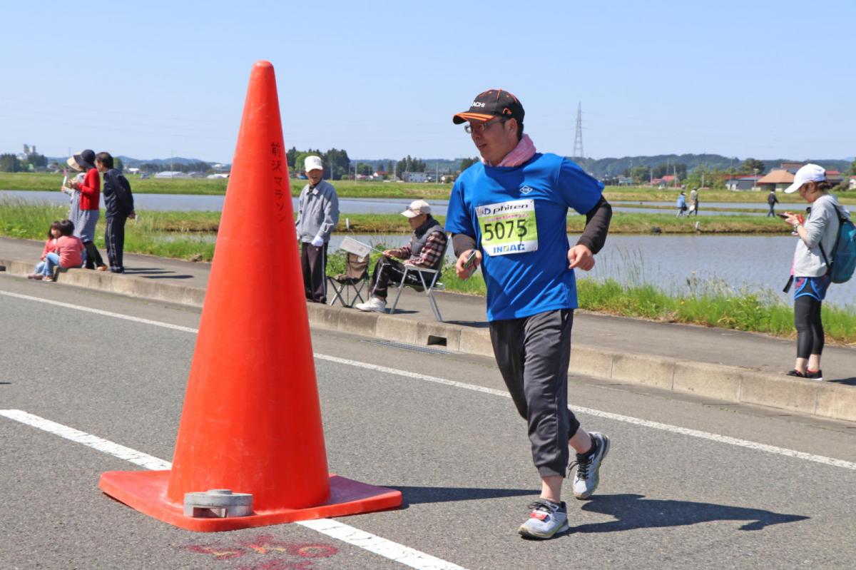 いわて奥州きらめきマラソン2018 フルマラソン5・37.5km給水/10km折り返し 2018/05/20