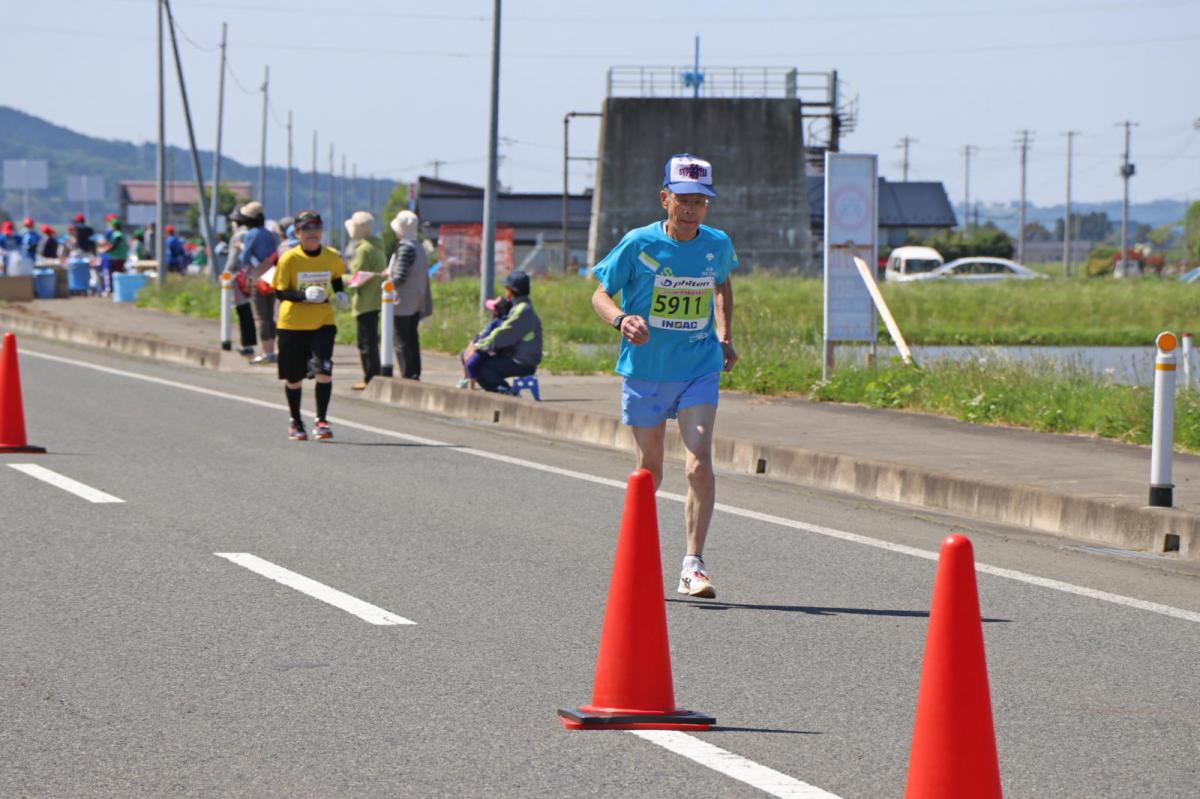 いわて奥州きらめきマラソン2018 フルマラソン5・37.5km給水/10km折り返し 2018/05/20