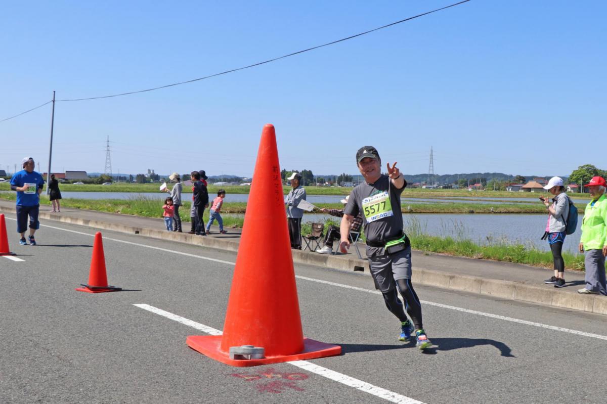 いわて奥州きらめきマラソン2018 フルマラソン5・37.5km給水/10km折り返し 2018/05/20